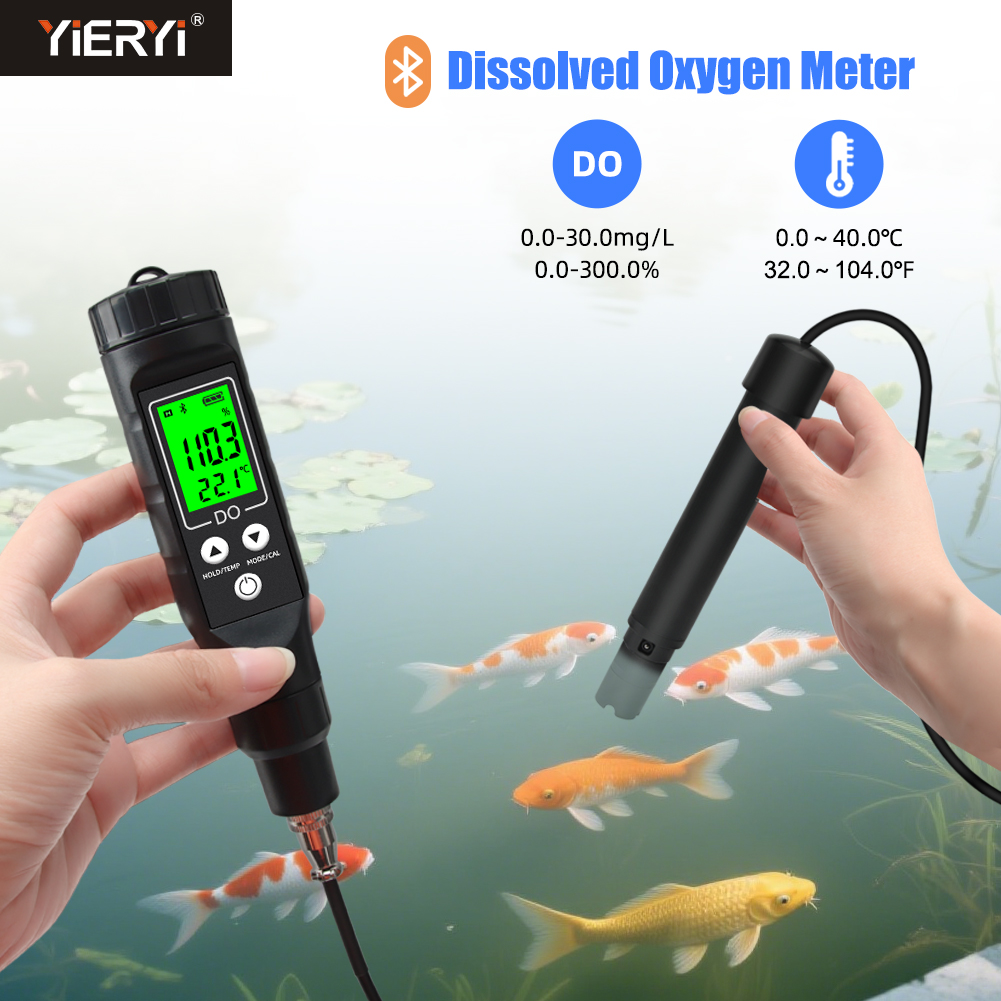 Aquarium Fish In Online - Yieryi الذكية المذابة الأوكسجين متر مع