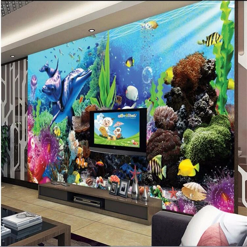 ورق جدران ثلاثي الأبعاد مخصص م - مراجعة Aquarium Fish Live Wallpaper وسعره