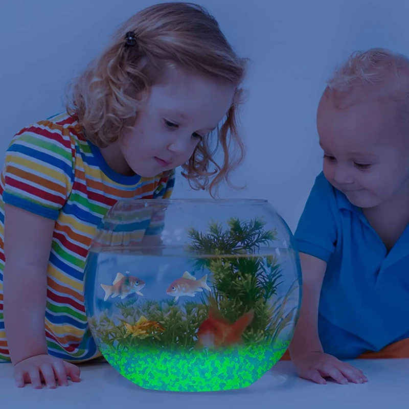 حصى رمال مضيئة في الظلام ، من  - مراجعة Aquarium Fish Bowl وسعره