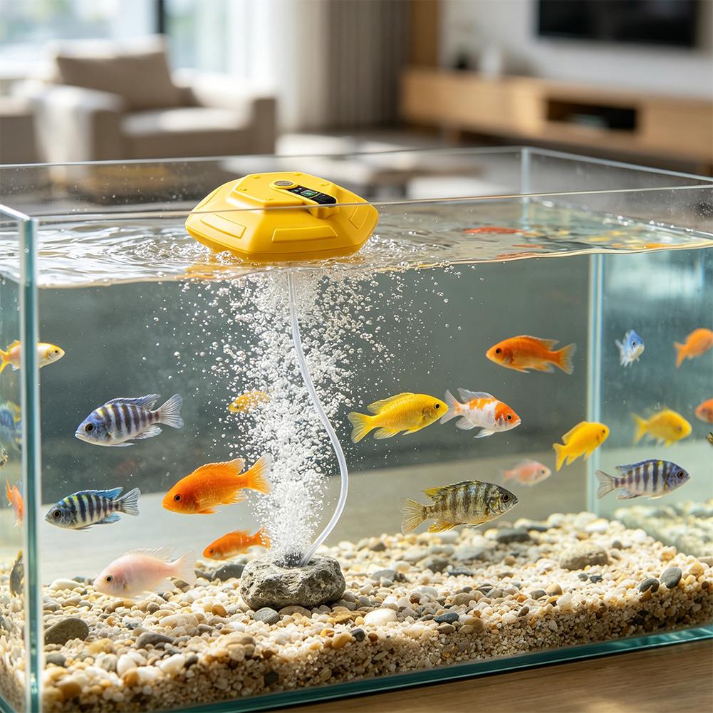 مضخة أكسجين لاسلكية قابلة لإعا - مراجعة Aquarium Fish To Buy وسعره